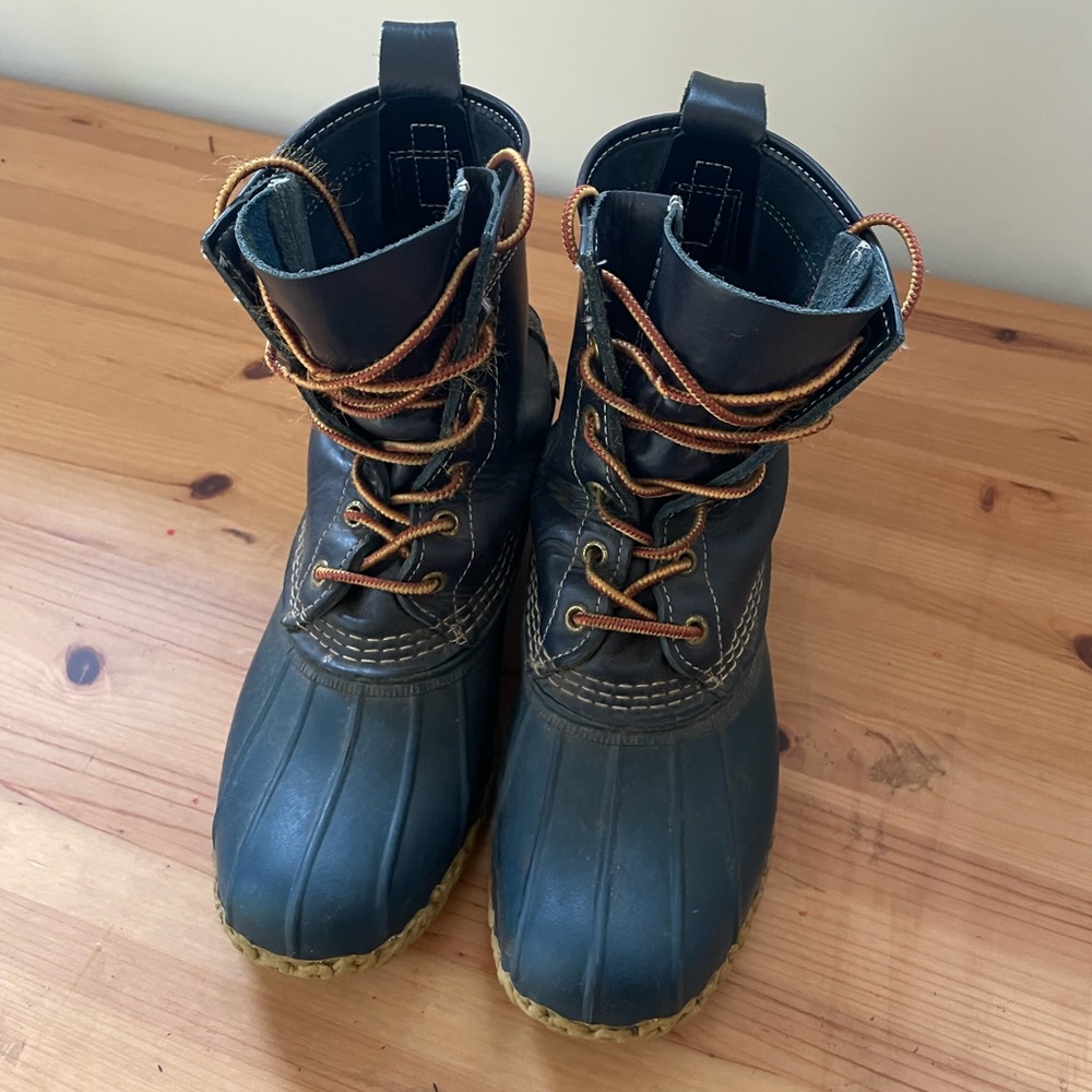 L.L. Bean Black and Brown Winter Boots